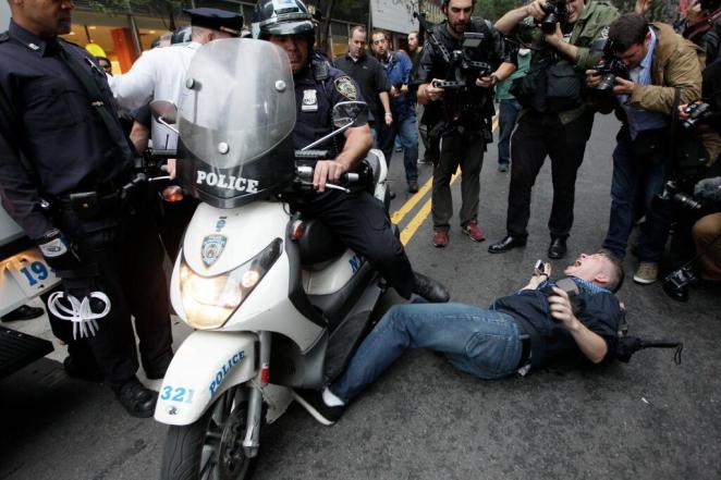 Not the sort of #myNYPD image they had hoped for.